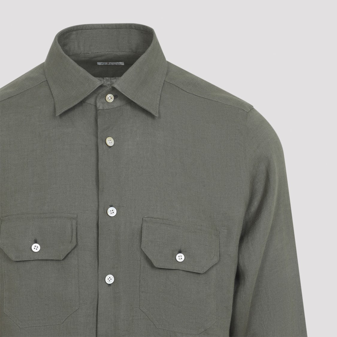 Kiton Linen Long Sleeve Shirt