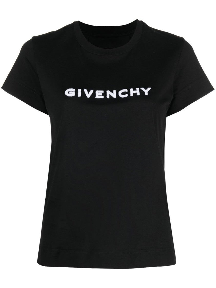 Givenchy Crewneck T-Shirt With Distinctive 4G Logos