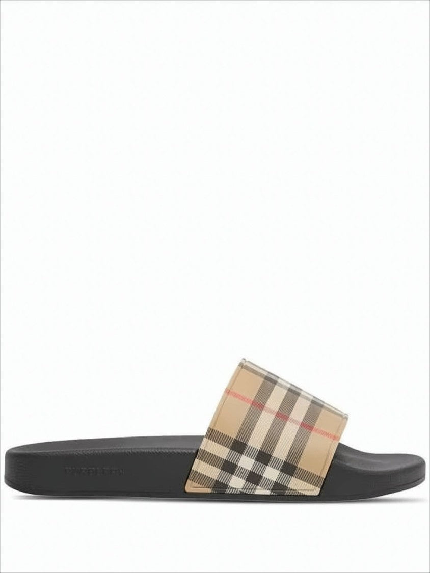 Burberry Burberry Check Pattern Slide Mules