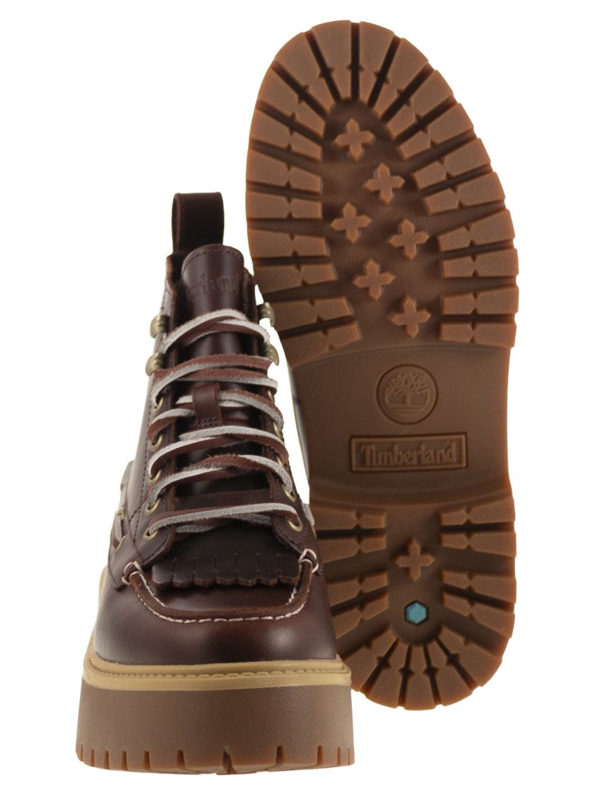 Timberland Stone Street - Fringed Boot With Platform