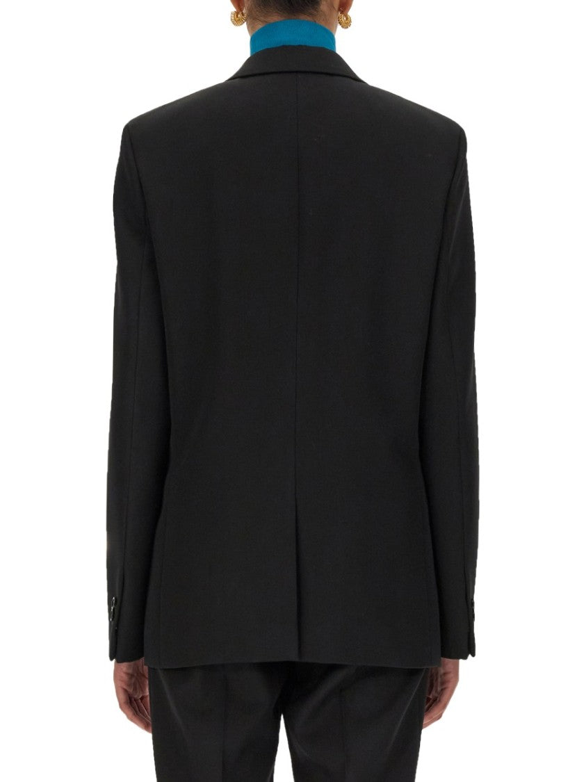 Bottega Veneta Reversible Single-Breasted Wool Jacket With Distinctive Closure