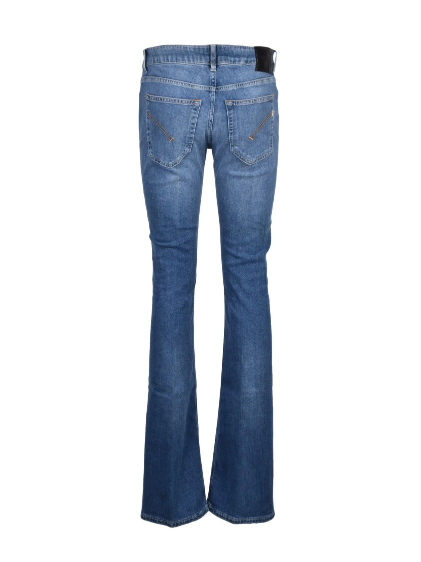 Dondup Blue Lola Cotton Elastomultiestere Elastane Jeans