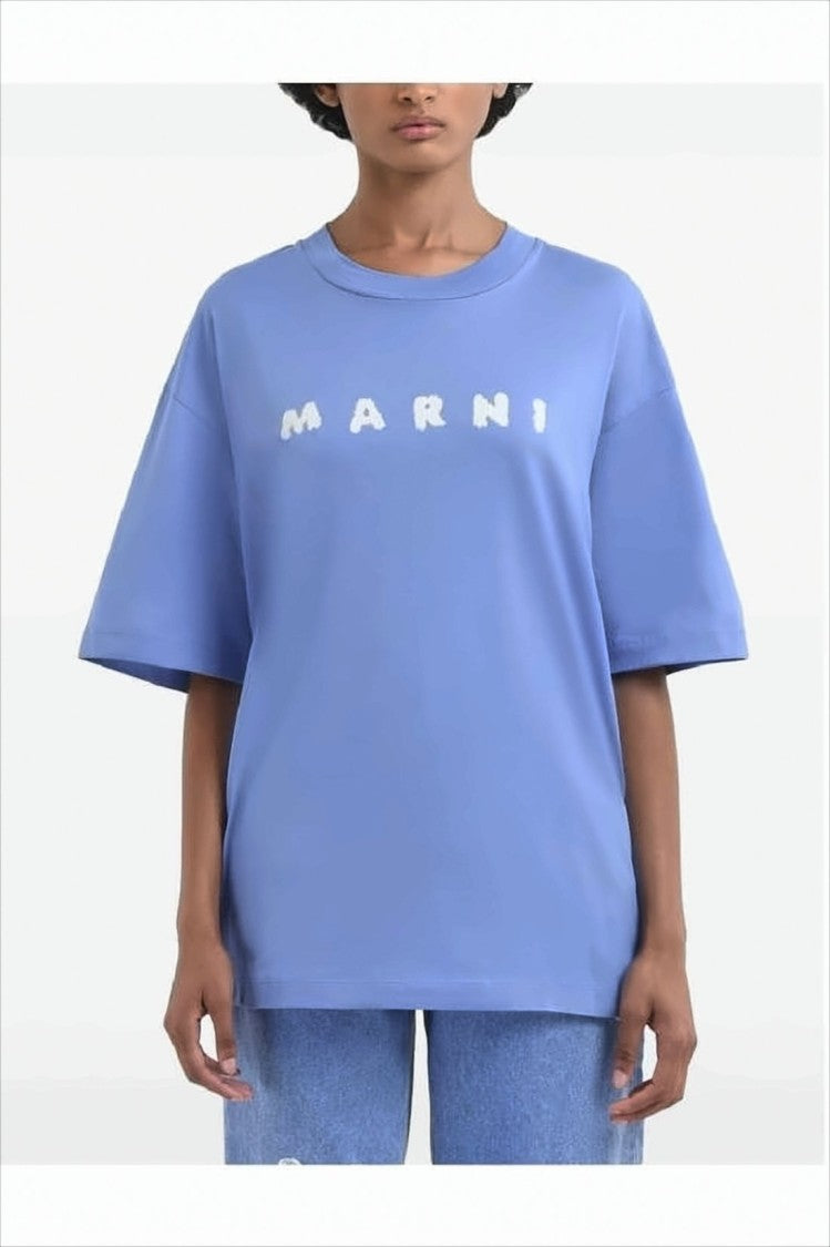 Marni Relaxed-Fit Short-Sleeve T-Shirt With Raised Lettering Detail