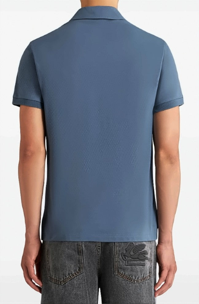 Etro Classic Textured Cotton Polo