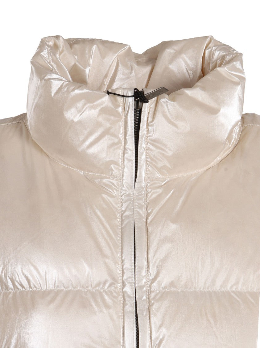 K-Way Quilted Padded Gilet With High Collar