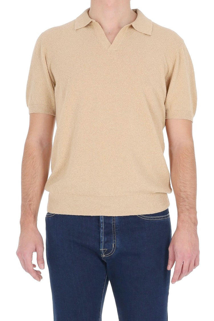 Drumohr Light Cotton Toweling Polo Shirt