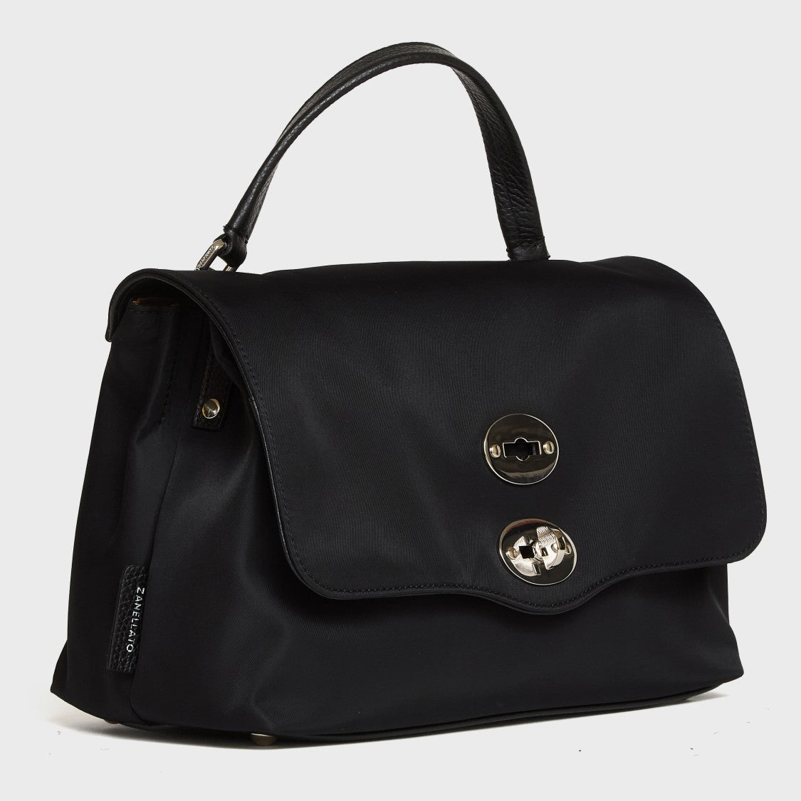 Zanellato Nikel Vitello Leather Small Postina Shoulder Bag