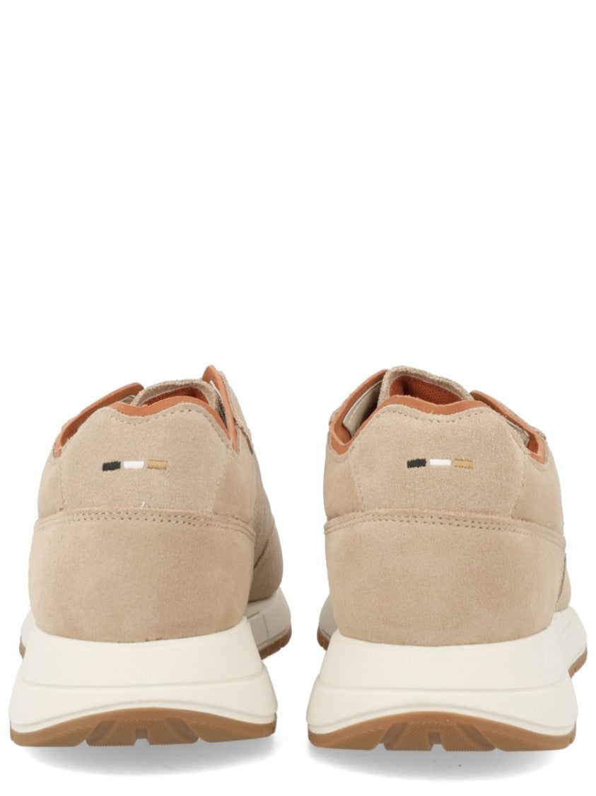 Boss Vinston Cow Leather Perforated Sneakers