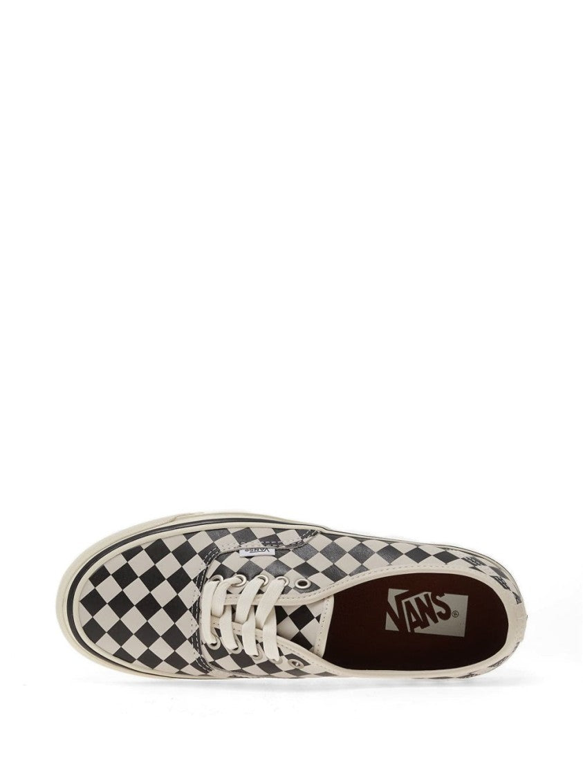 Vans Checkered Canvas Low-Top Sneakers With Lace-Up Fastening