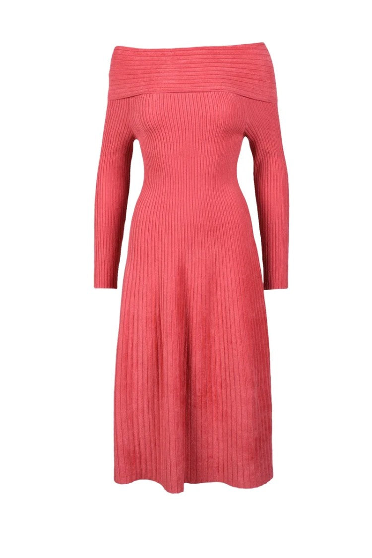 Antonino Valenti Long Chenille Dress - Red