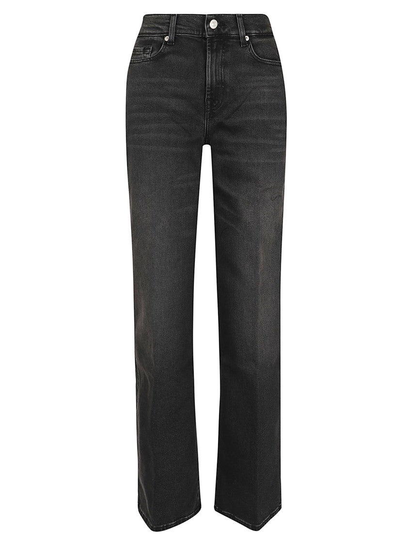 7 For All Mankind Washed Black Luxe Vintage Jeans