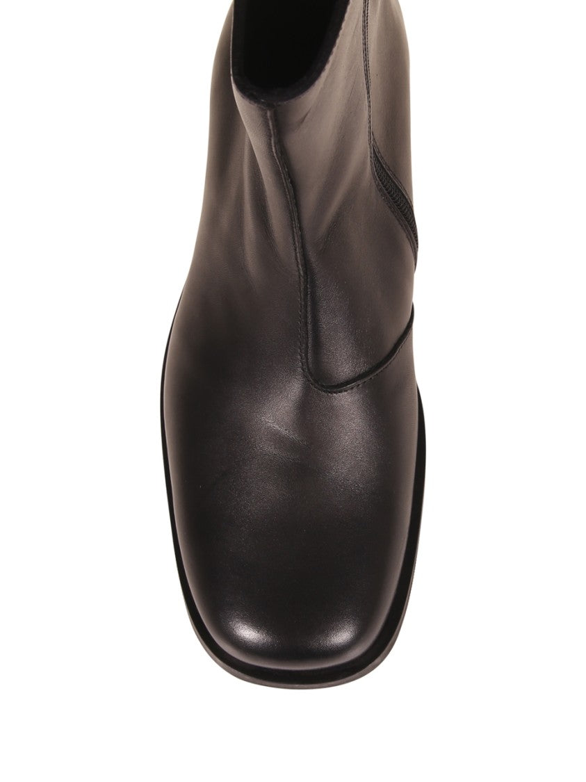 Our Legacy Ankle Boots With Smooth Leather Finish And Side Zipper