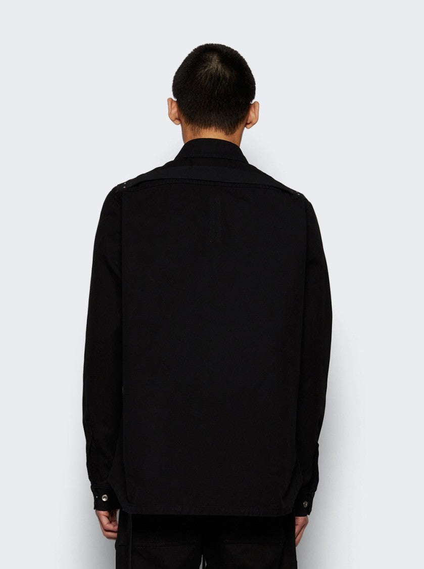 Drkshdw By Rick Owens Outershirt Jacket Black