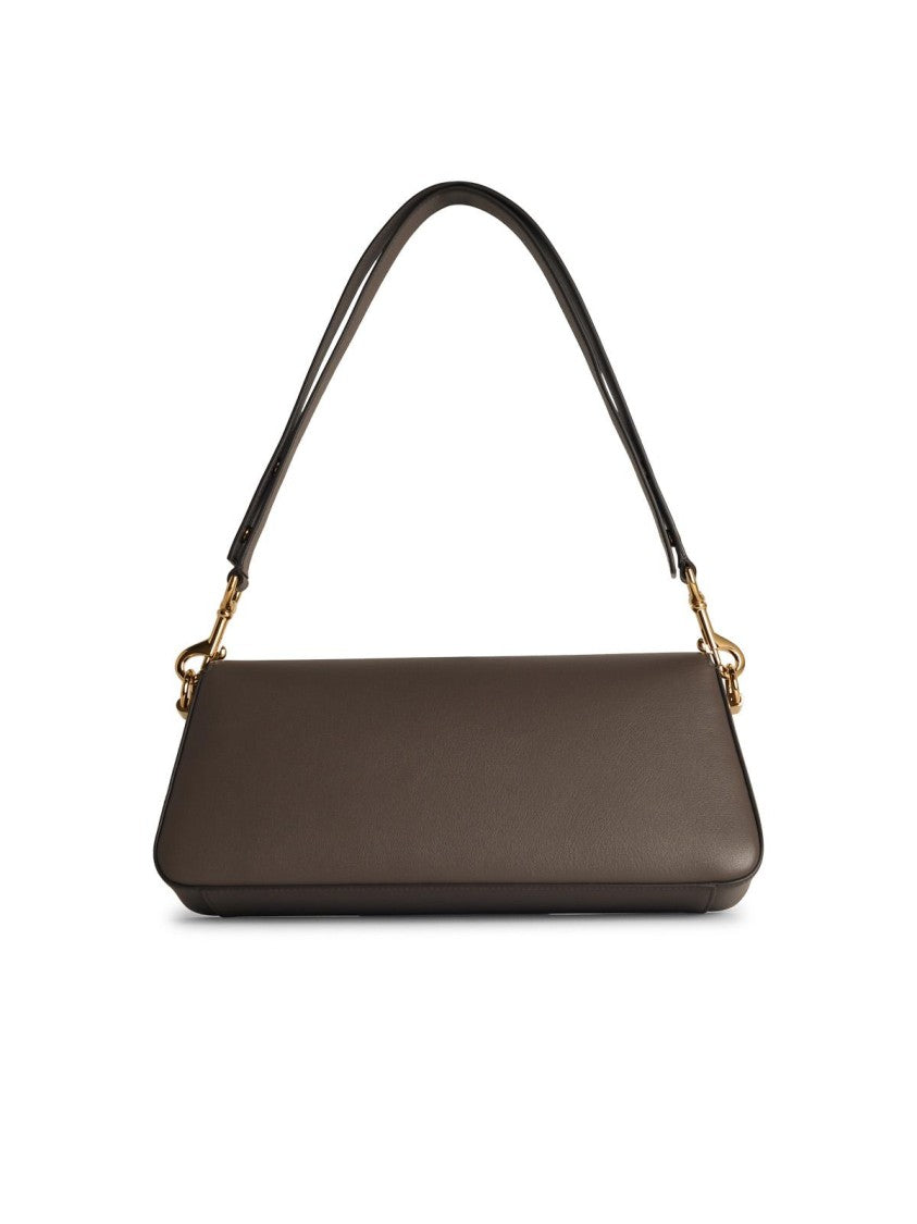 Lanvin Sequence' Brown Leather Crossbody Bag