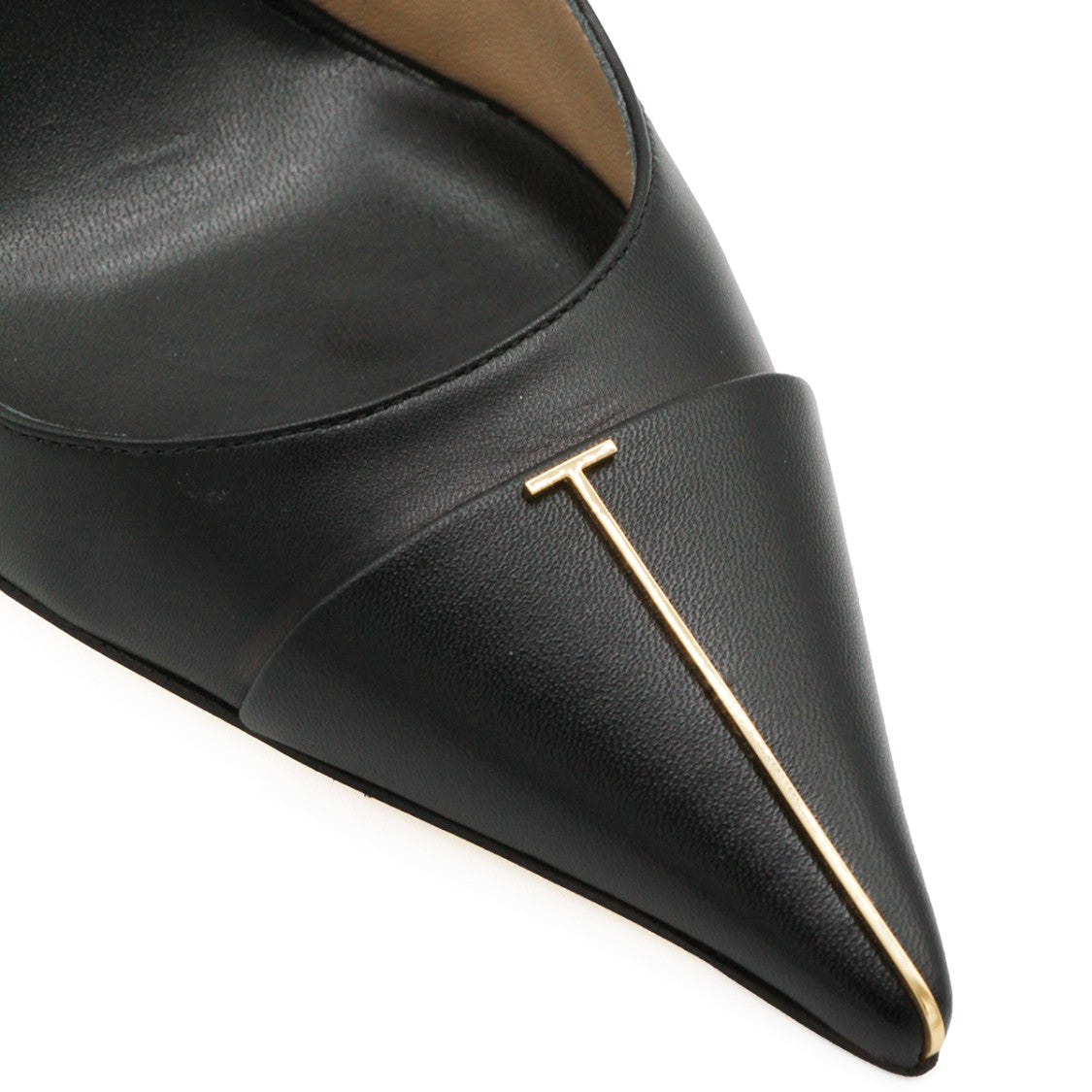 Tom Ford Black Leather Buckle Pumps