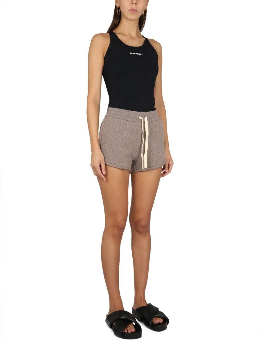 Jil Sander Relaxed-Fit Sweatshirt Bermuda With Drawstring Waistband