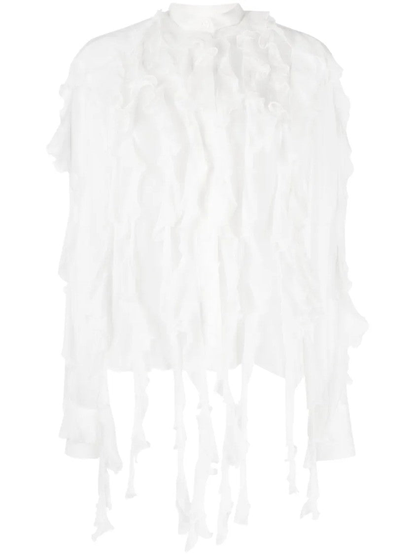 Ermanno Scervino Tailored Classic Shirt With Button-Down Front And Pointed Collar