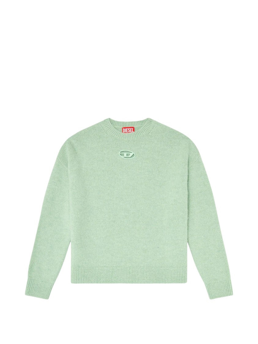 Diesel M-Areeta Maglia Pastel Green Wool Sweater