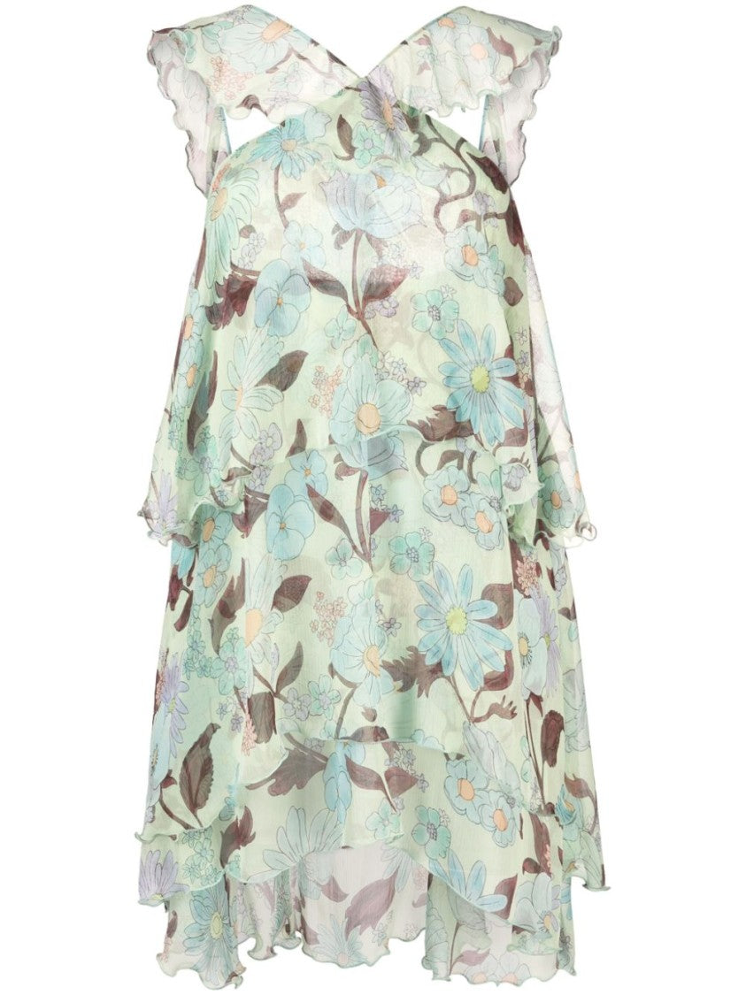 Stella Mccartney Multicolor Floral Mini Dress