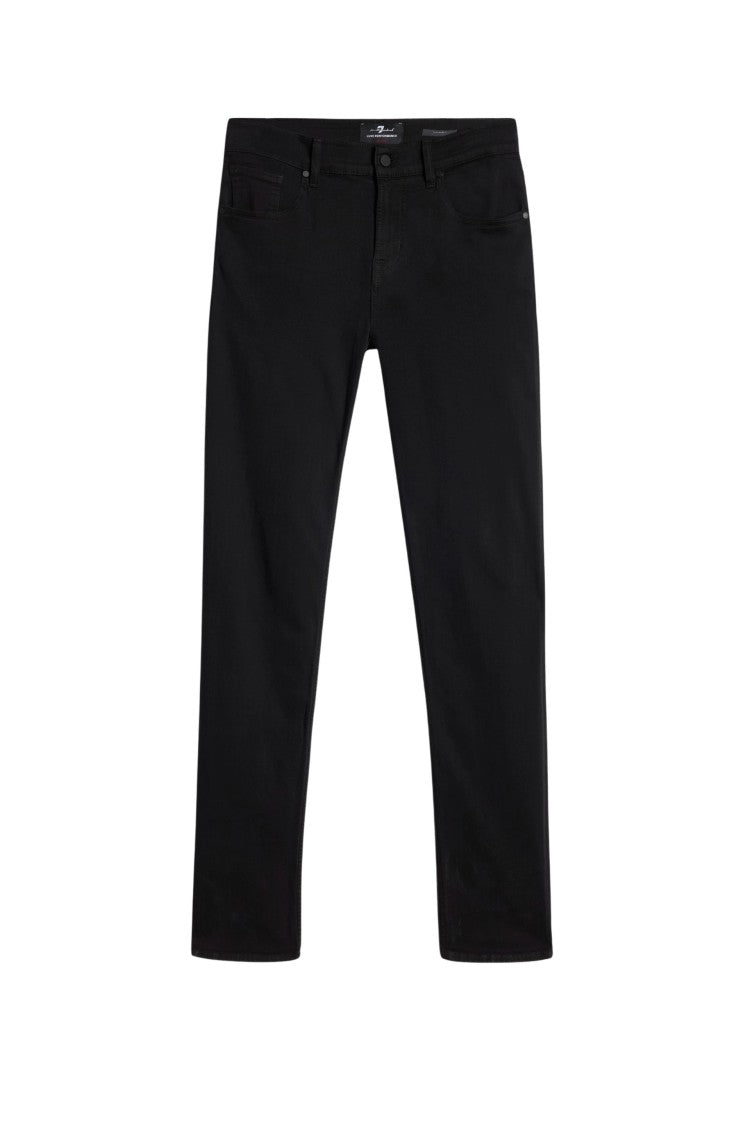 7 For All Mankind Slim-Fit Black Trousers