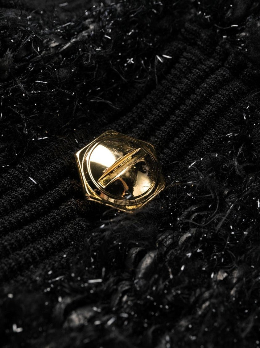 Balmain 2 Button Ribbed Tweed Short Dr