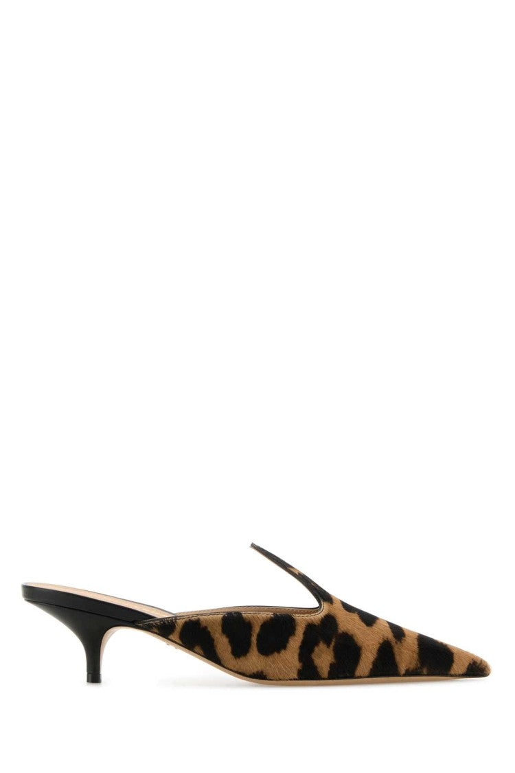Salvatore Ferragamo Printed Calf Hair Dorye Mules