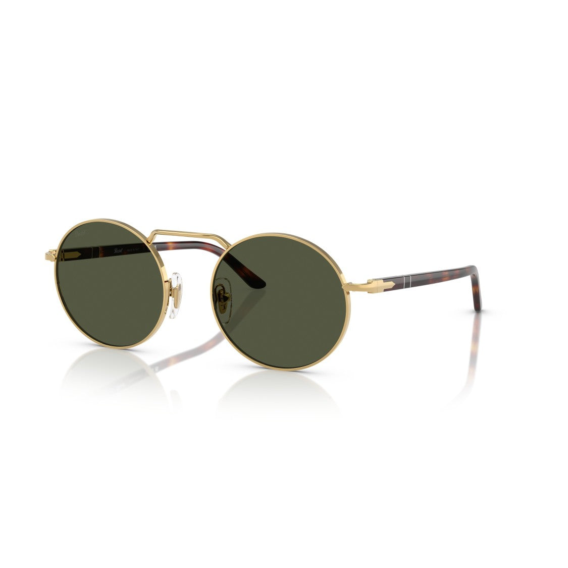 Persol 0Po1019s Round Frame Sunglasses With Tortoiseshell Temples