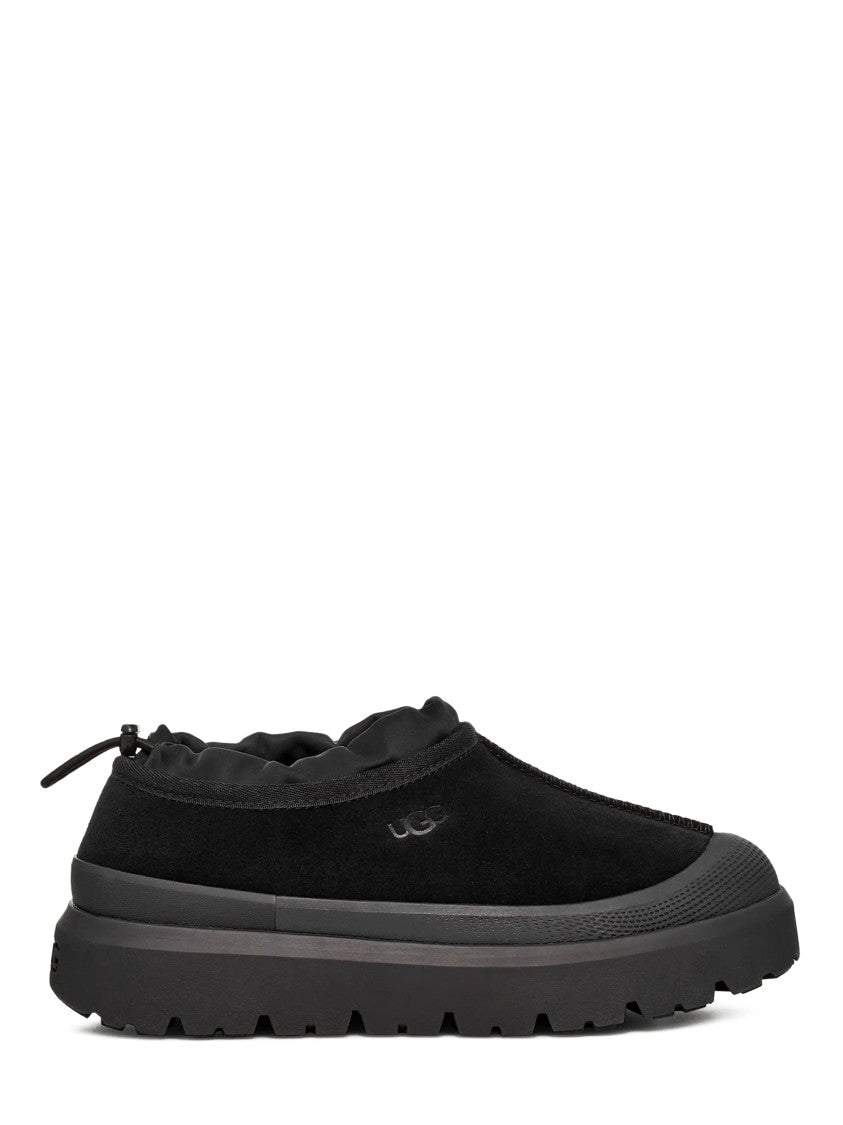 Ugg Matte Black Slip-On Flat Shoes