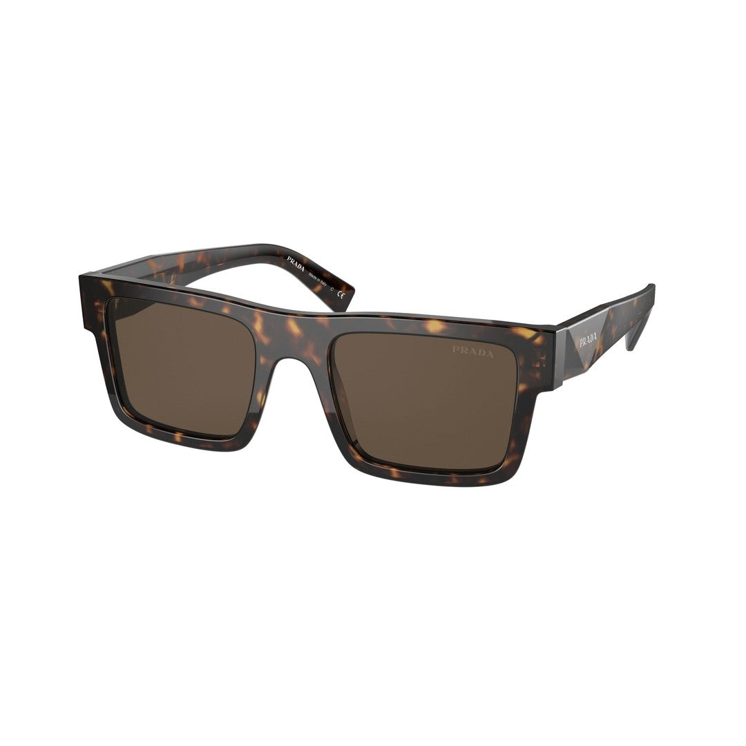 Prada 0Pr 19Ws Rectangular Tortoiseshell Acetate Sunglasses