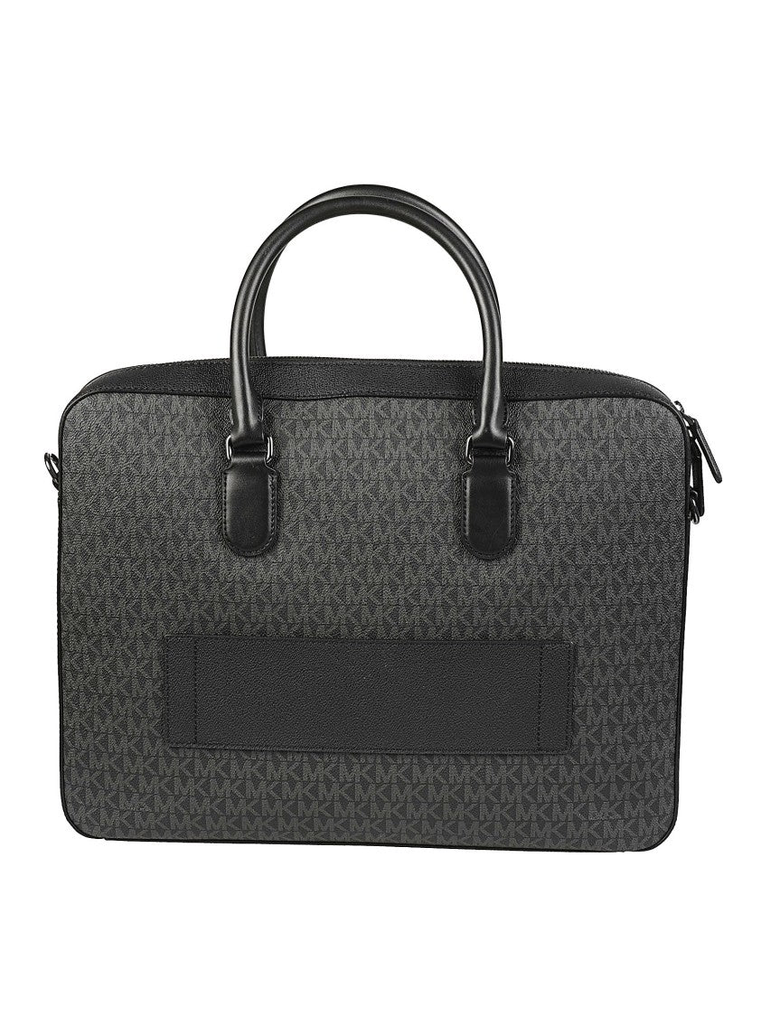 Michael Kors Jet Set Dark Patterned Pvc Briefcase