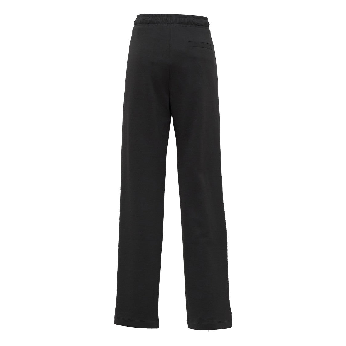 Max Mara Bali Black Double Cotton Jersey Drawstring Pants