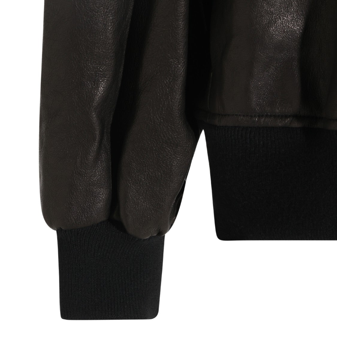 Khaite Black Leather Shelman Jacket