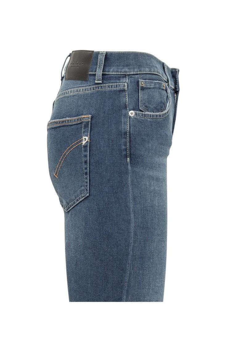 Dondup Blue Cotton-Elastane Denim Jeans