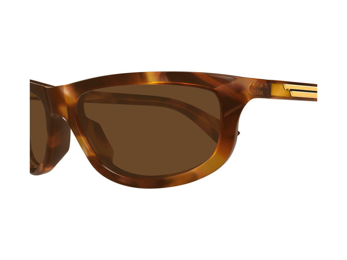 Bottega Veneta Gold Bv1327s Tortoiseshell Square Sunglasses