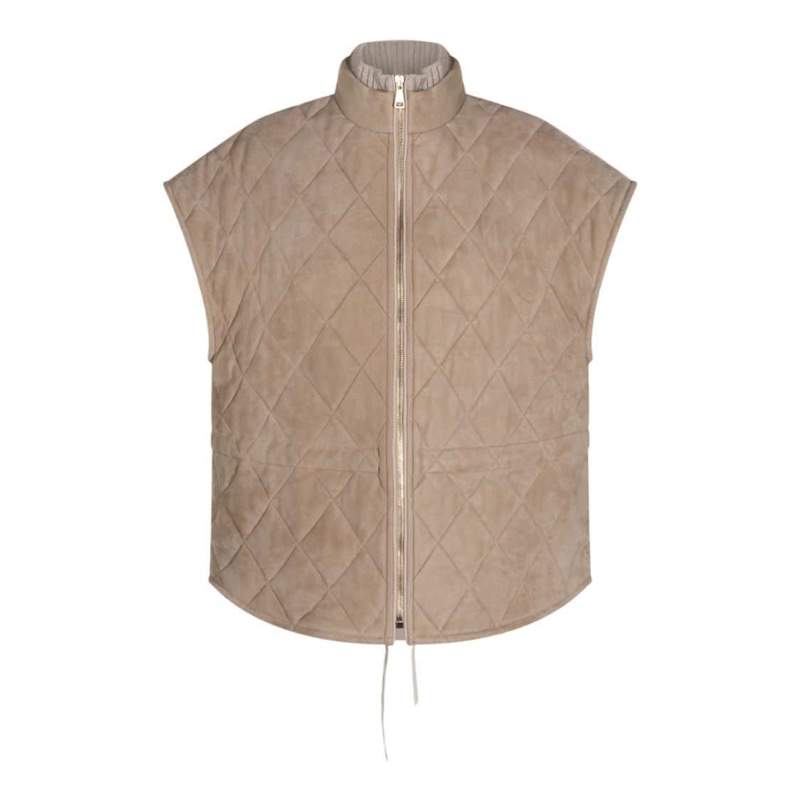 Fabiana Filippi Sleeveless Drawstring Drawstring Quilted Jacket