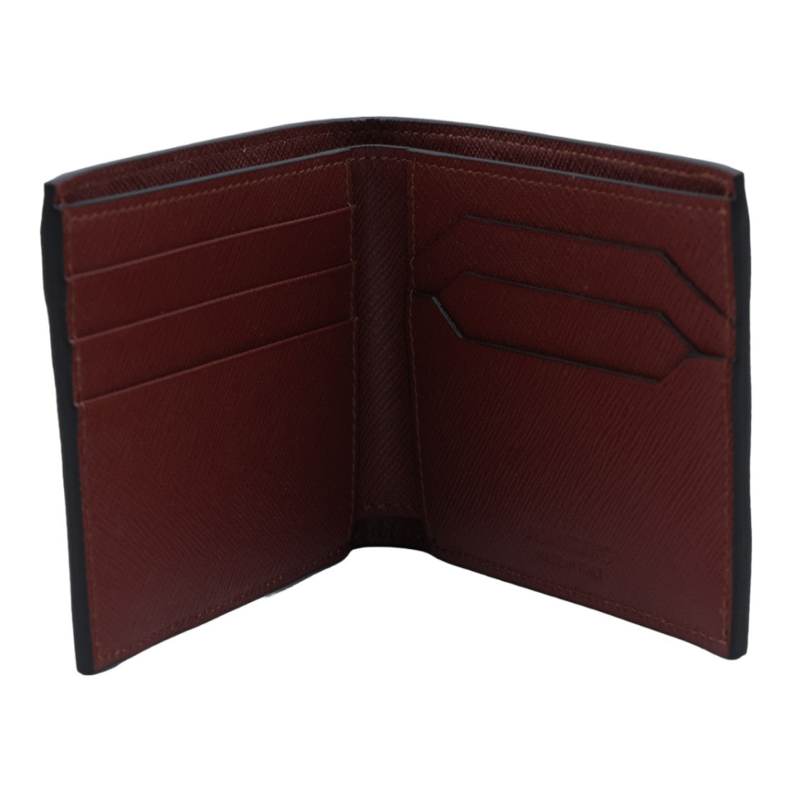 Montblanc Textured Crosshatch Emblem Bifold Wallet
