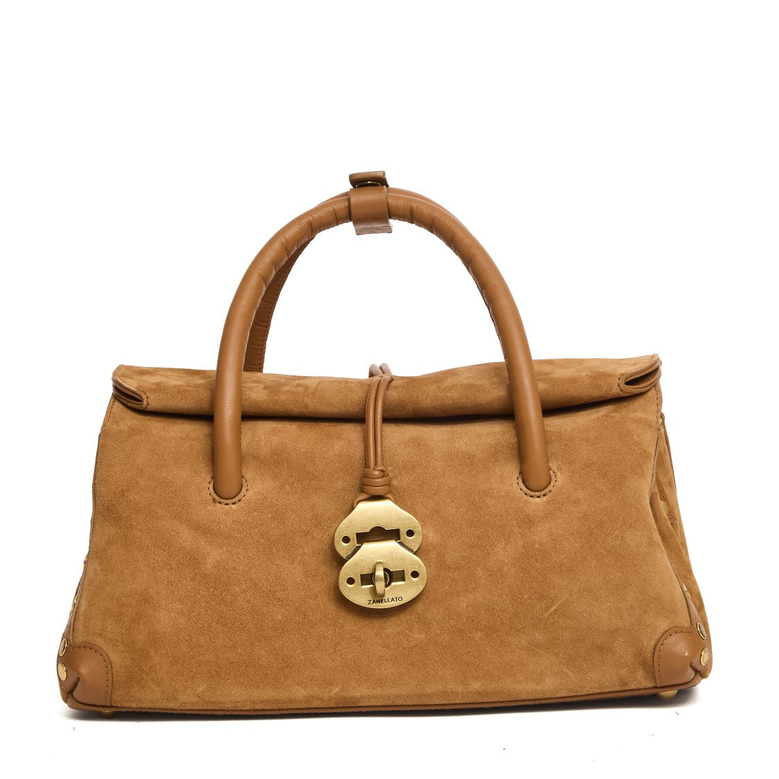Zanellato Old Ottanio Lamb Suede Small Dotta Shoulder Bag