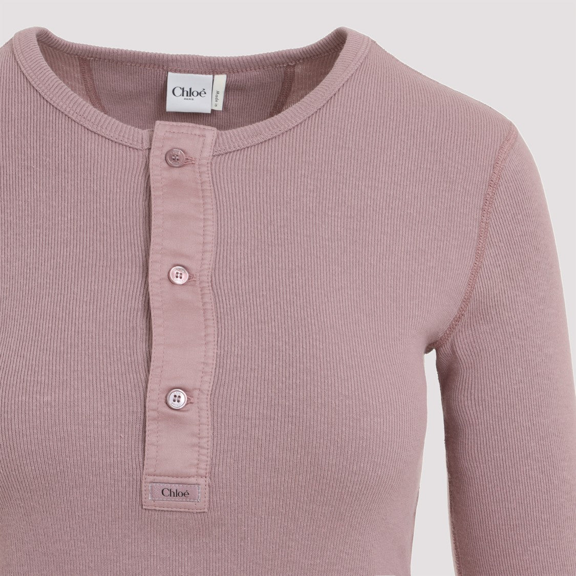 Chloé Blushy Purple Cotton Pullover