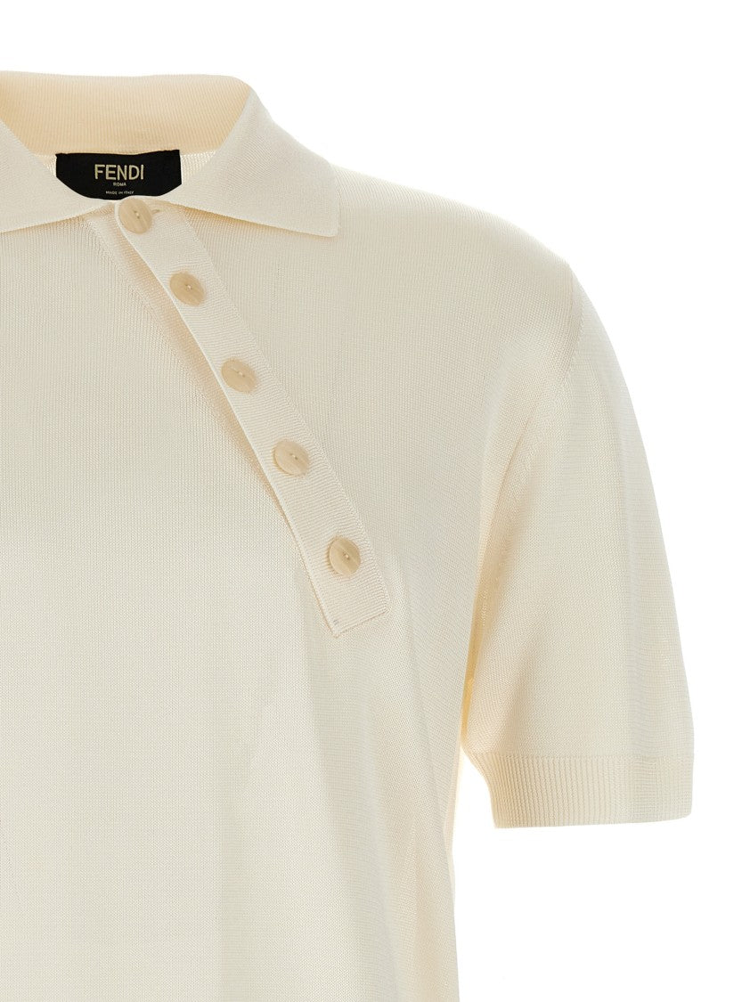 Fendi Viscose Polo Shirt