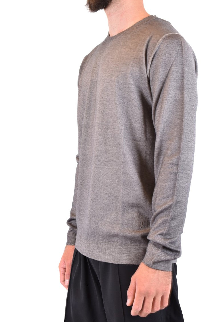 Dondup Multicolor Wool Sweater With Classic Crew Neckline