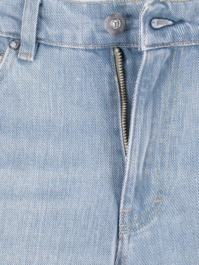 Our Legacy Light Blue Organic Cotton Denim Shorts