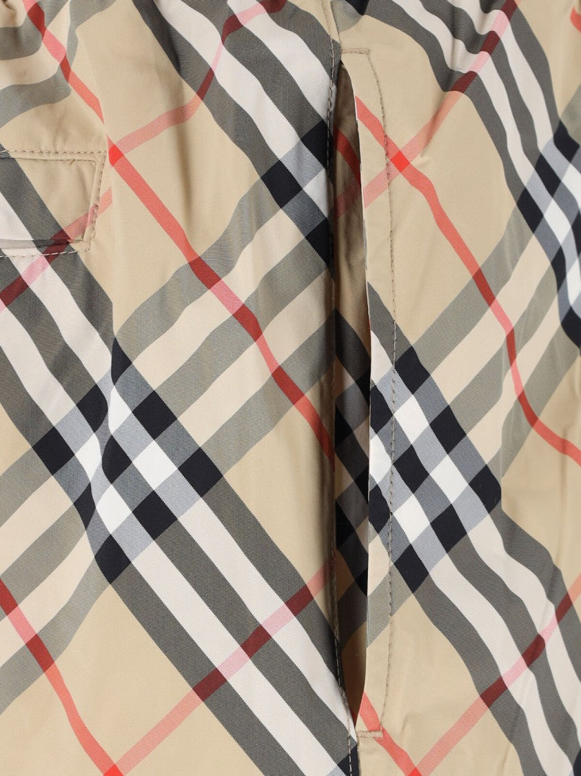 Burberry Multicolor Check Mid-Rise Swim Shorts