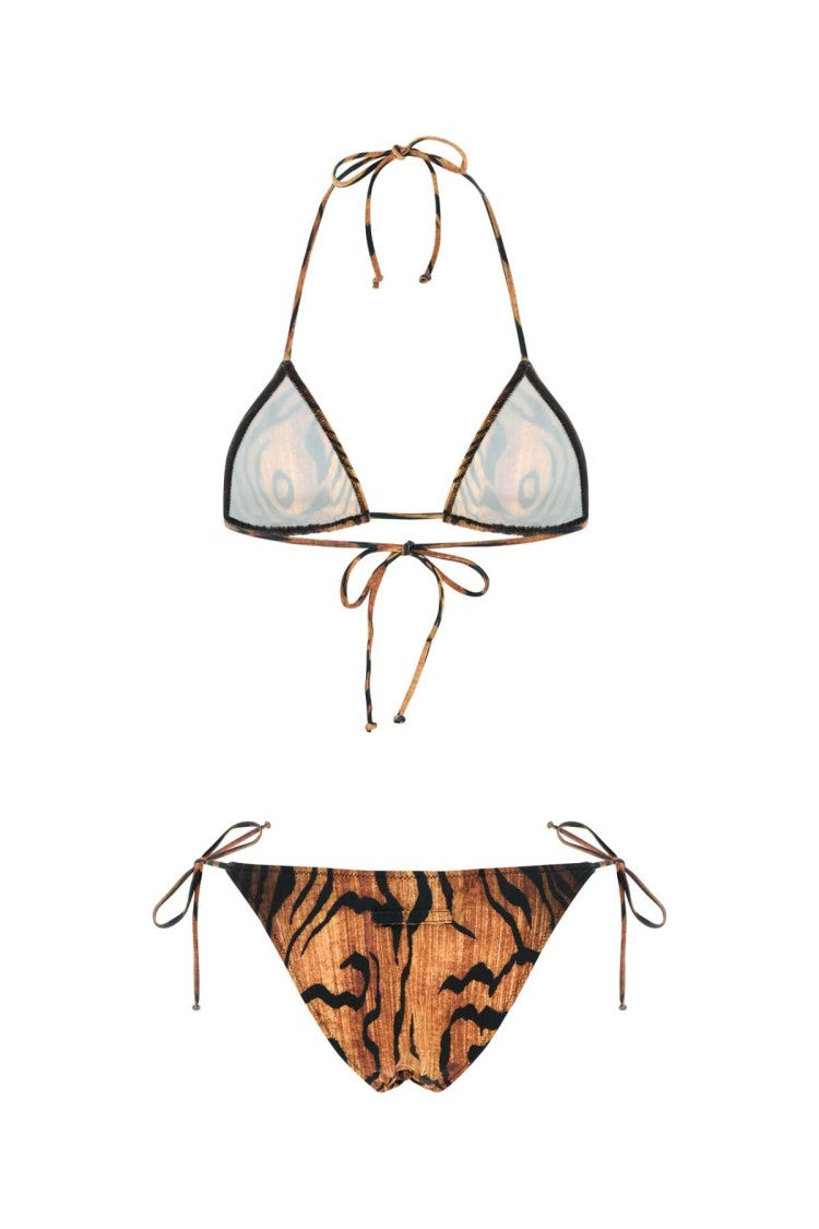 Jean Paul Gaultier Printed Stretch Nylon Bikini