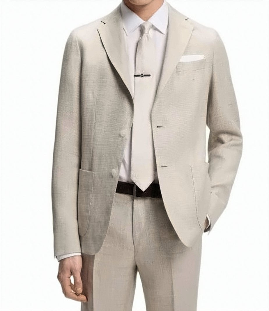 Boss Beige 2 Button Chest Pocket Jacket