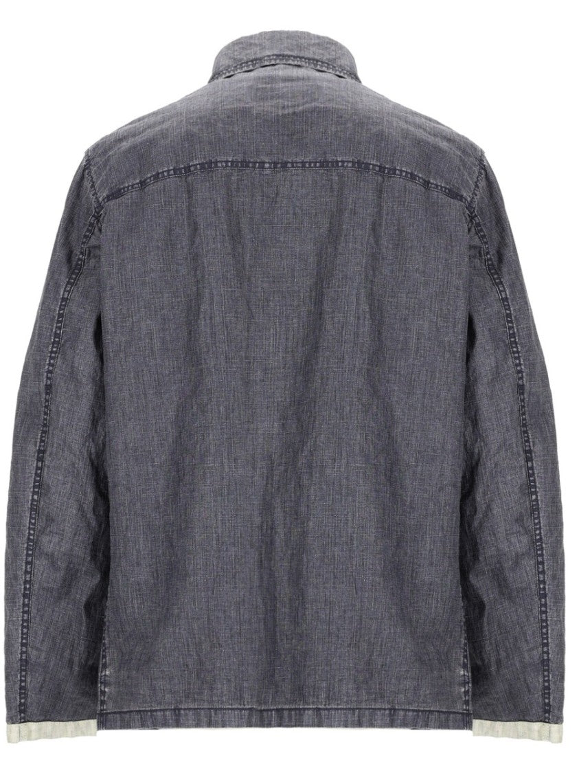 Fay 4 Hooks Linen Asymmetrical Jacket