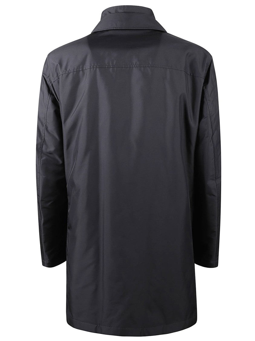 Fay Black Morning Coat With Classic Collar