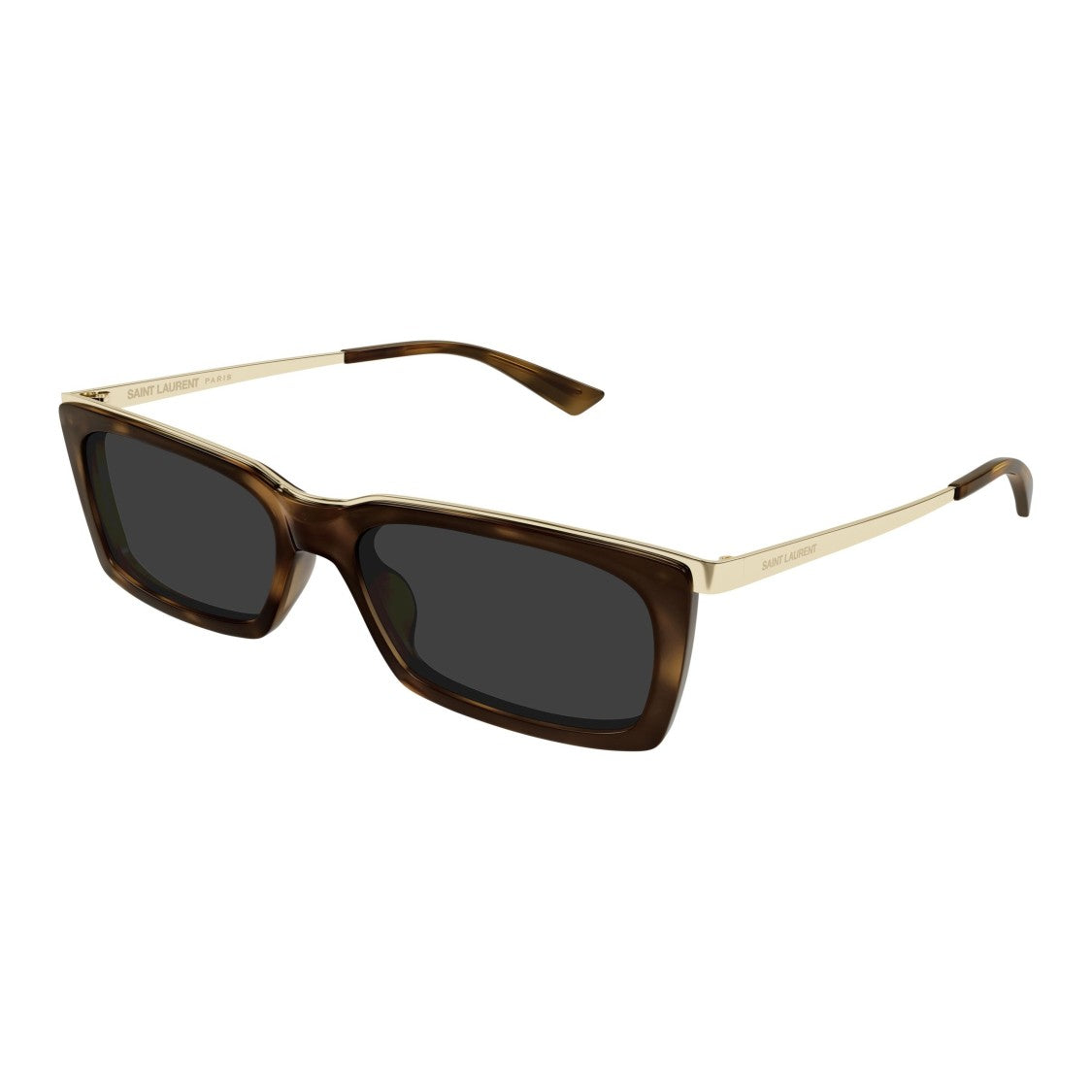 Saint Laurent Sl 766 Rectangular Tortoiseshell Sunglasses