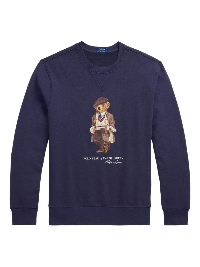 Polo Ralph Lauren Crewneck Sweatshirt With Iconic Embroidered Bear Detail