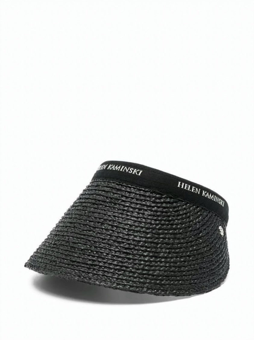 Helen Kaminski Curved Brim Raffia Sun Visor