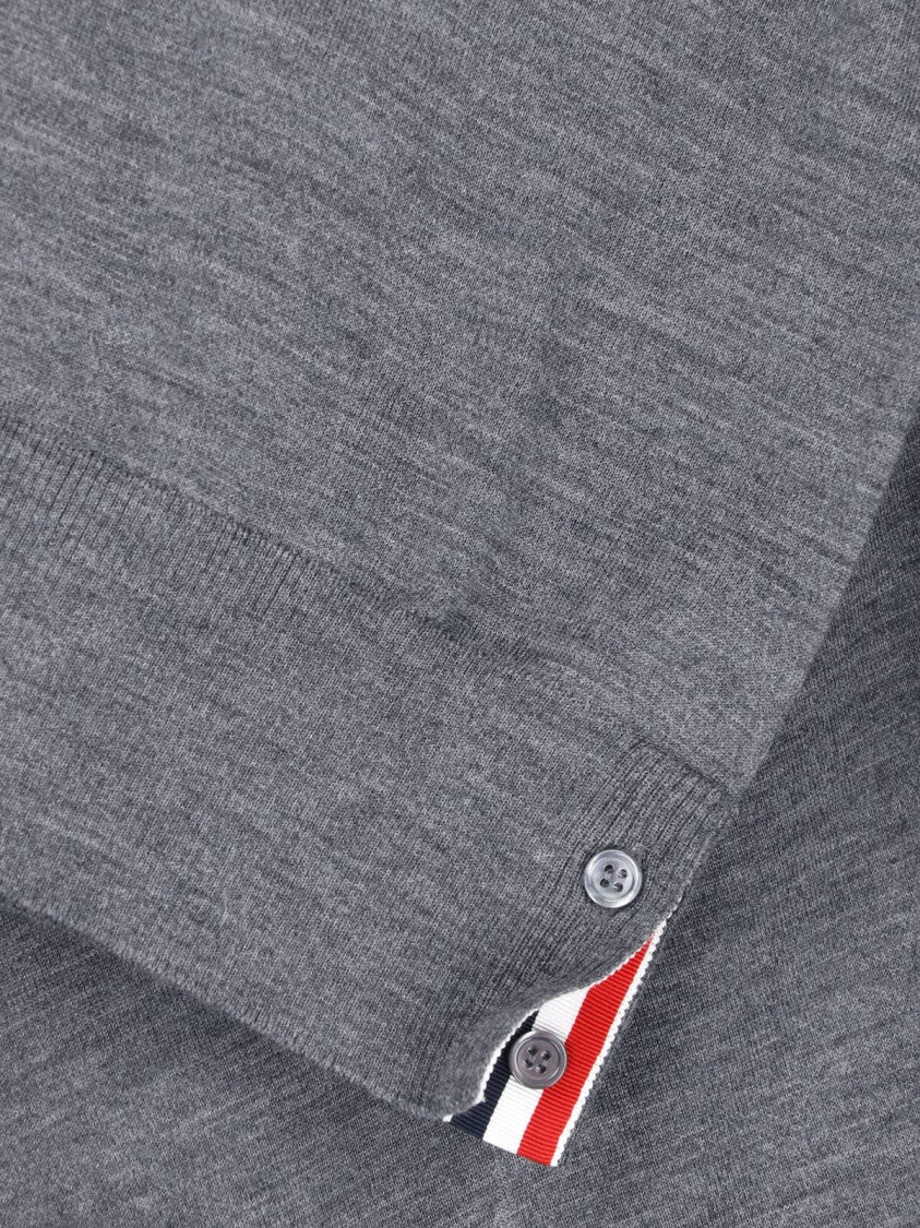 Thom Browne Short-Sleeved Polo Shirt With Classic Collar